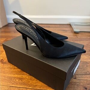 NEW Marc Fisher Leynne 2 Slingback Black Pumps